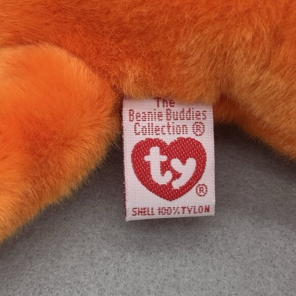Vintage TY Beanie Buddies Digger Crab Orange 1999 Plush Stuffed Animal 11" - Picture 6 of 11